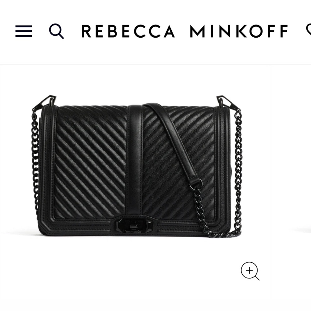 Chevron Quilted Jumbo Love Crossbody